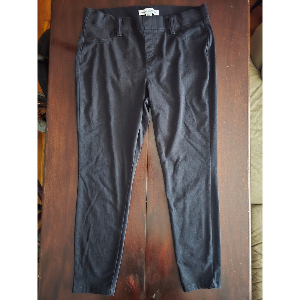 Amazon Essentials Womens Black Skinny Pull On Knit Jeggings Size Large Short